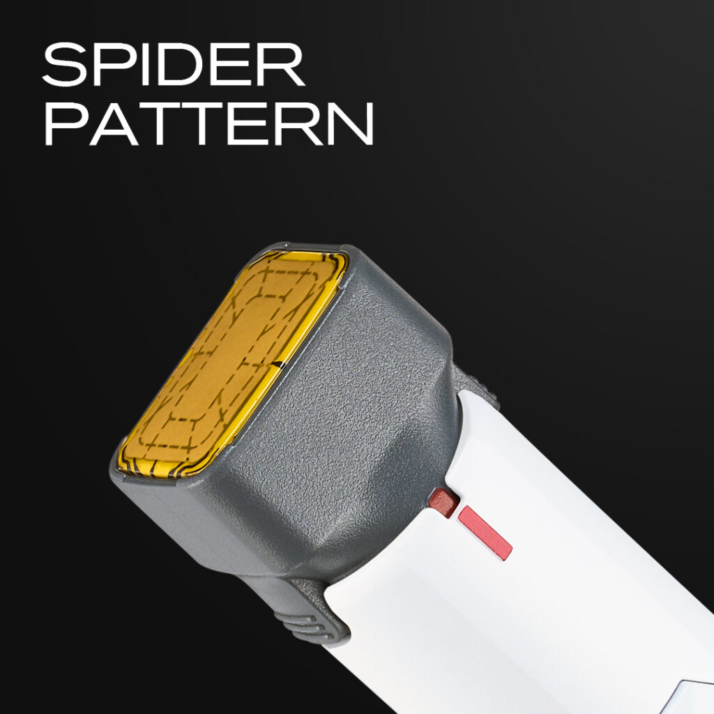 XERF Spider Tip pattern for uniform energy delivery